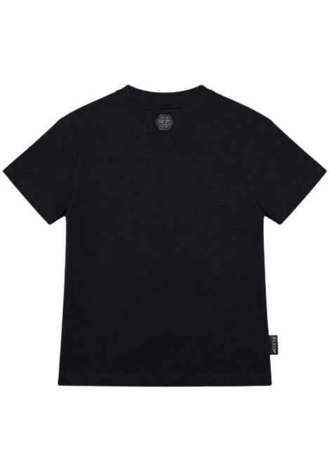 T-shirt bambina nera in cotone Philipp Plein | GTH160NERO
